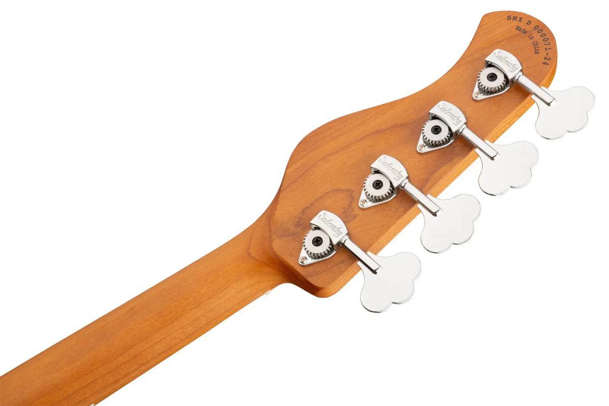 Sadowsky MetroExpress 21-Fret Hybrid P/J Bass, Roasted Maple Fingerboard, 4-String - Solid Black High Polish